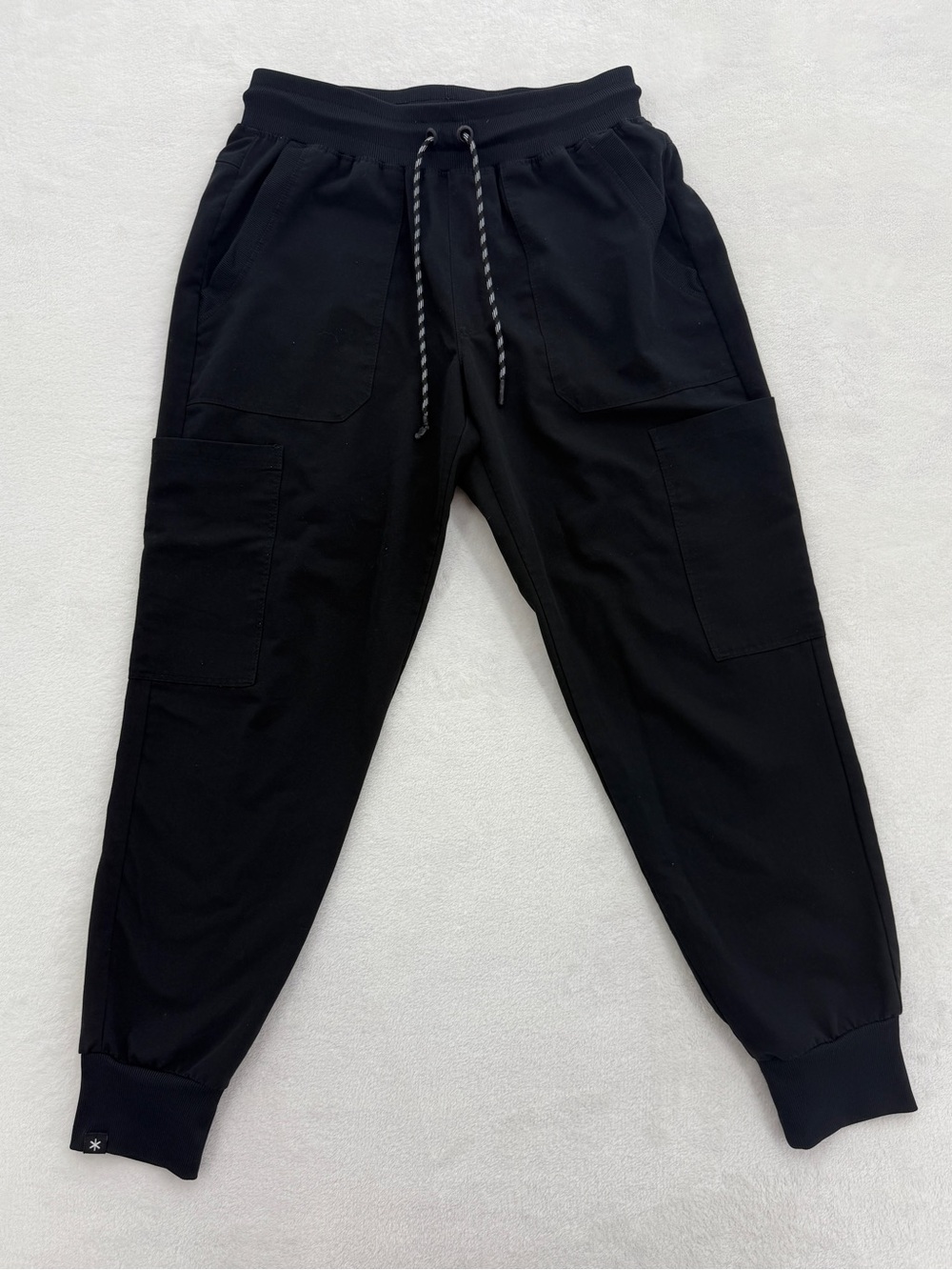 Beyond Scrubs Black Jogger Pants Women’s Petite Small 6 Pockets Style: SBB400P